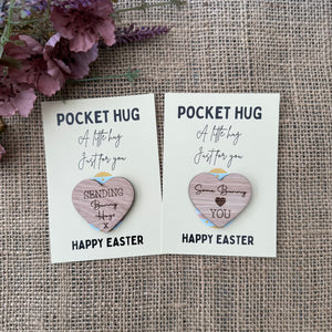 EASTER POCKET HUG - Easter Wishes - My First Easter - Some Bunny Loves you - Happy Easter - Easter Card - 4mm Oak - Butterfly Crafts