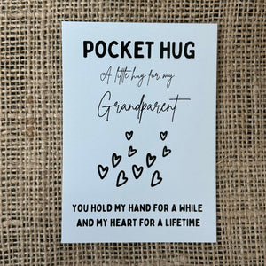 NAN POCKET HUG - Heart shaped - Nanny Gift - Oak 4cm - Letterbox Gift - Best Grandma - Love you nanny - Can be personalised - Butterfly Crafts