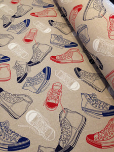 Fabric available by the metre - Atlas Beige, Aeroplanes, Sneakers, Comic by Marson - Butterfly Crafts