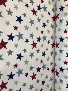 Funky Stars Fabric by Marson in Blue or Pink - Butterfly Crafts