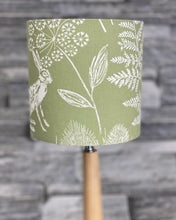 Load image into Gallery viewer, Drum Lampshade or Ceiling Shade - 15cm - Country Green Hare - Butterfly Crafts