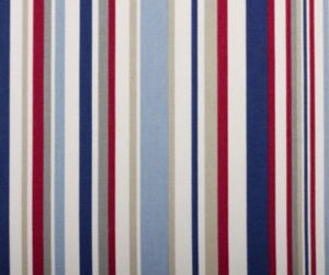 Blue, Pink and Orange Funky Stripe Fabric by Marson - Butterfly Crafts