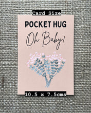 Load image into Gallery viewer, PREGNANCY ANNOUNCEMENT REVEAL - Personalised Wooden Heart Pocket Hug and Card - Baby Due Date - Expecting a baby