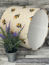 Load image into Gallery viewer, Drum lampshade - Bees - Butterfly Crafts