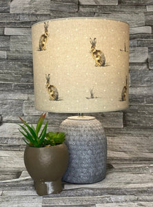 Drum Lampshade - Stag, Hare and Woodland - Butterfly Crafts