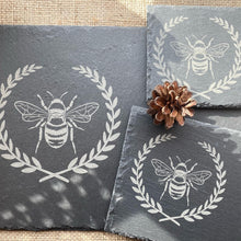 Load image into Gallery viewer, BEE SLATE PLATTER, Table Mats and Coasters, Tableware for Party Food, Cheese and Wine, Charcuterie Board - Butterfly Crafts