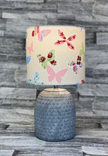 Load image into Gallery viewer, Drum Lampshade - Pink Butterflies - Butterfly Crafts