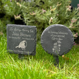 MEMORIAL GARDEN PLAQUE - Grave Marker - Birthday Memorial - Christmas Decoration