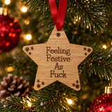CHRISTMAS WOODEN STAR | Feeling Festive As F***
