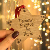 CHRISTMAS WOODEN STAR | Feeling Festive As F***