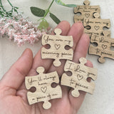 PERSONALISED PUZZLE PIECE Gift for Couples - Missing Piece - I Love you to Pieces - A Piece of Me - Anniversary Gift - Butterfly Crafts