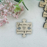 PERSONALISED PUZZLE PIECE Gift for Couples - Missing Piece - I Love you to Pieces - A Piece of Me - Anniversary Gift - Butterfly Crafts