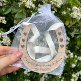 WEDDING HORSESHOE GIFT - Personalised - Bride Gift - Happy Couple - Good Luck - Congratulations on your Wedding Day - Anniversary Gift - Butterfly Crafts