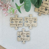 PERSONALISED PUZZLE PIECE Gift for Couples - Missing Piece - I Love you to Pieces - A Piece of Me - Anniversary Gift - Butterfly Crafts