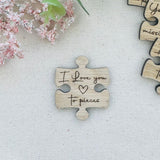 PERSONALISED PUZZLE PIECE Gift for Couples - Missing Piece - I Love you to Pieces - A Piece of Me - Anniversary Gift - Butterfly Crafts