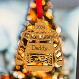 PERSONALISED CHRISTMAS JUMPER Ornament 2024- Laser Engraved - Christmas Sweater - Custom Christmas Tree Decoration