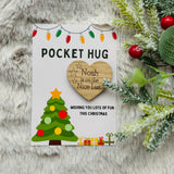 PERSONALISED SANTA NICE List - Father Christmas Pocket Hug - Christmas Eve Box