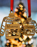 PERSONALISED CHRISTMAS JUMPER Ornament 2024- Laser Engraved - Christmas Sweater - Custom Christmas Tree Decoration