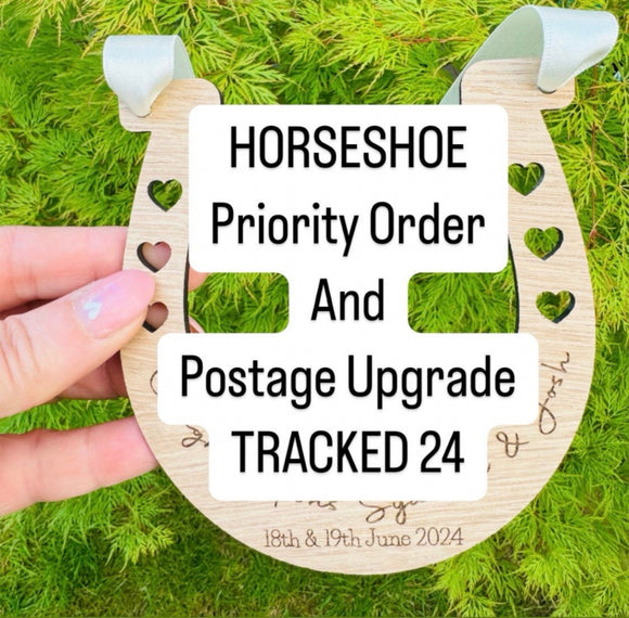 POSTAGE UPGRADE for Horseshoes - Pre Purchased Items Only