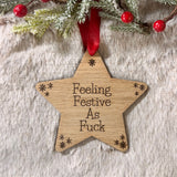CHRISTMAS WOODEN STAR | Feeling Festive As F***