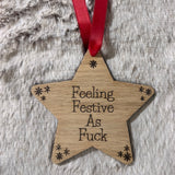 CHRISTMAS WOODEN STAR | Feeling Festive As F***