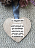 PERSONALISED TEACHER Wooden Heart - Hanging Heart - Teacher Gift - End of Year Gift - Teaching Assistant Gift - Butterfly Crafts