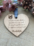 PET LOSS GIFT - When tomorrow starts without me - Rainbow Bridge - Dog Memorial Heart - Butterfly Crafts