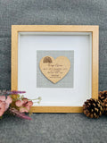 NEW BABY PERSONALISED Picture Frame - Keepsake Print - New Birth Gift - Baby Boy or Girl - Birth Details - Laser Engraved Heart - Butterfly Crafts