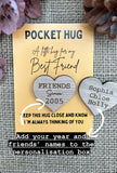 FRIENDSHIP POCKET HUG - Best Friends Since - Personalised Friend Gift - Bestie Gift - Friendship Group - Butterfly Crafts