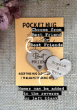 FRIENDSHIP POCKET HUG - Best Friends Since - Personalised Friend Gift - Bestie Gift - Friendship Group - Butterfly Crafts