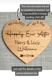 WEDDING PERSONALISED Picture Frame - Keepsake Print - Bride and Groom Gift - Butterfly Crafts