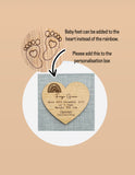 NEW BABY PERSONALISED Picture Frame - Keepsake Print - New Birth Gift - Baby Boy or Girl - Birth Details - Laser Engraved Heart - Butterfly Crafts