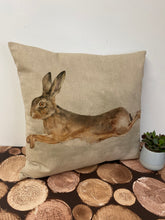 Load image into Gallery viewer, Fabric Cushion, Leaping Hare - Butterfly Crafts