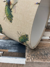 Load image into Gallery viewer, Drum lampshade - Country Peacock - Butterfly Crafts