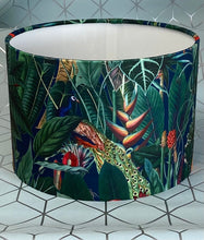 Load image into Gallery viewer, Velvet Lampshade - Tropical - Butterfly Crafts