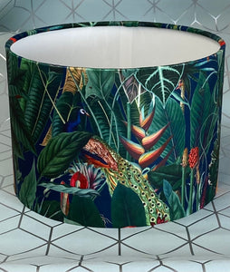 Velvet Lampshade - Tropical - Butterfly Crafts