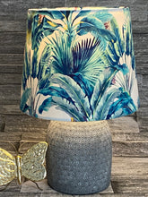 Load image into Gallery viewer, Empire lampshade, Ceiling, Lamp Shade, Made to Order, Velvet, Botanical Style Fabric, 25cm, 30cm, 35cm, Tropical, Exotic animals and birds - Butterfly Crafts