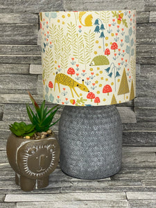 Drum lampshade, Various Sizes, Handmade, Made to Order, Woodland Animals, Lamp shade, Lampshades, Children, Kids Room - Butterfly Crafts