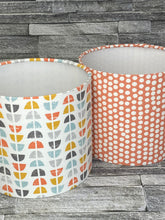 Load image into Gallery viewer, Drum lampshade, Various Sizes, Handmade, Made to Order, Orange Spotty, Lamp shade, Lampshades, Children, Kids Room - Butterfly Crafts