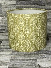 Load image into Gallery viewer, Drum Lampshade - iliv Kemble Tree - Green, Blue, Grey - Butterfly Crafts