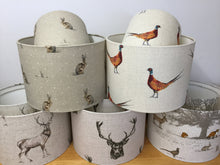 Load image into Gallery viewer, Drum Lampshade - Stag Head - Butterfly Crafts