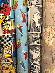 Fabric available by the metre - Comic Strip by Marson - Butterfly Crafts