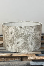 Load image into Gallery viewer, Drum lampshade, Feathers - Butterfly Crafts