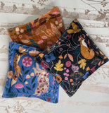 LAVENDER BAGS, Set of 3, English Lavender, Dashwood Fabric, Wild Fox and Bear - Butterfly Crafts