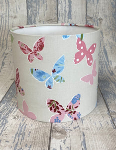 Drum Lampshade - Pink Butterflies - Butterfly Crafts