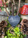 PET LOSS Keepsake - Rainbow Bridge - Laser Engraved Slate - Heart, Round or Square Coaster - Pet Bereavement - Butterfly Crafts