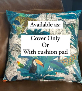 Exotic Animals Velvet Cushion - Butterfly Crafts