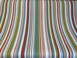 Blue, Pink and Orange Funky Stripe Fabric by Marson - Butterfly Crafts