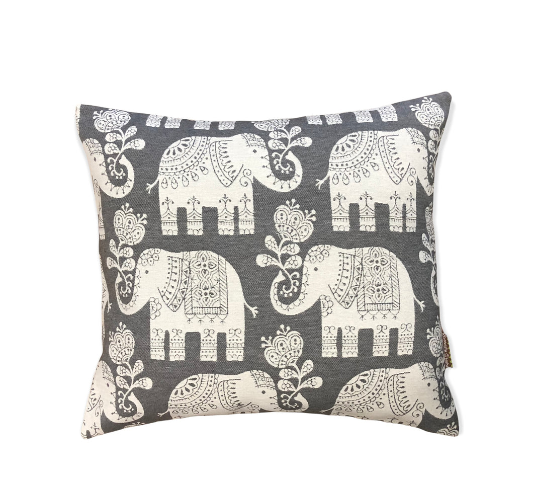 Fabric Cushion - Indian Elephants - Butterfly Crafts