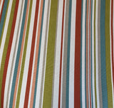 Blue, Pink and Orange Funky Stripe Fabric by Marson - Butterfly Crafts